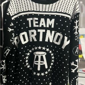 Team Portnoy Black Crewneck Sweater